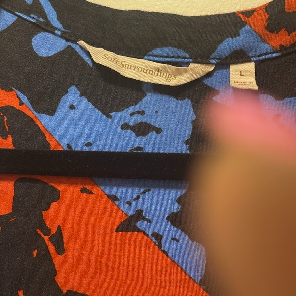 Maxi Length Soft Surroundings Dress Size Large.Abstract Print - Picture 3 of 6